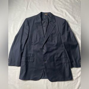 Brooks Brothers Golden Fleece Navy Blue pinstriped Sport coat blazer men’s  44 R